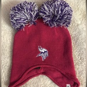 NFL team Minnesota Vikings infant sock hat/toboggan NWT